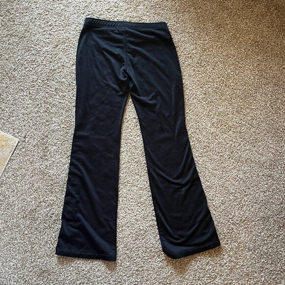 Guess Jeans Athletic Black Low Rise Wide Leg Pants w/ Snap Bottom Legs XS/TP - Picture 9 of 16